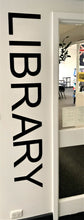 Load image into Gallery viewer, "LIBRARY" Sign