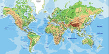 Load image into Gallery viewer, Wall Mounted World Maps