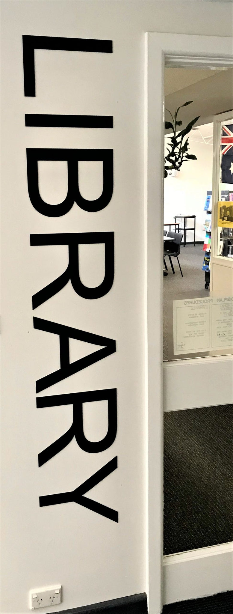 Library Sign Mc